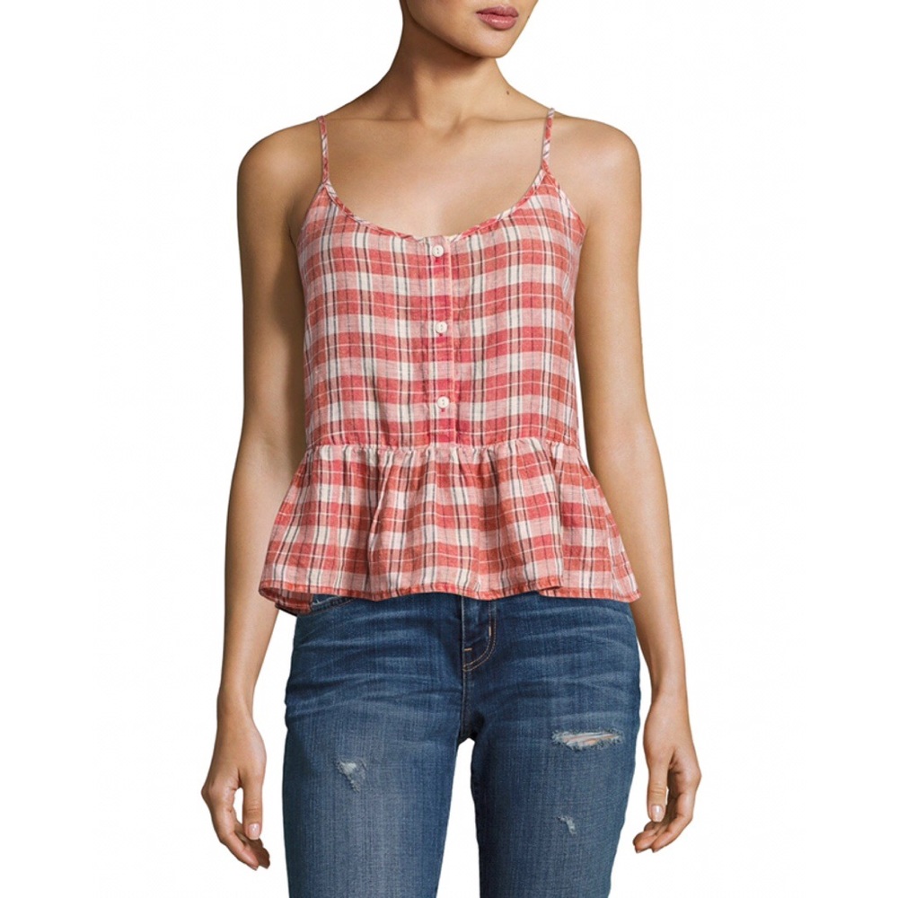 NWT Current Elliott Workwear Peplum Tank Top